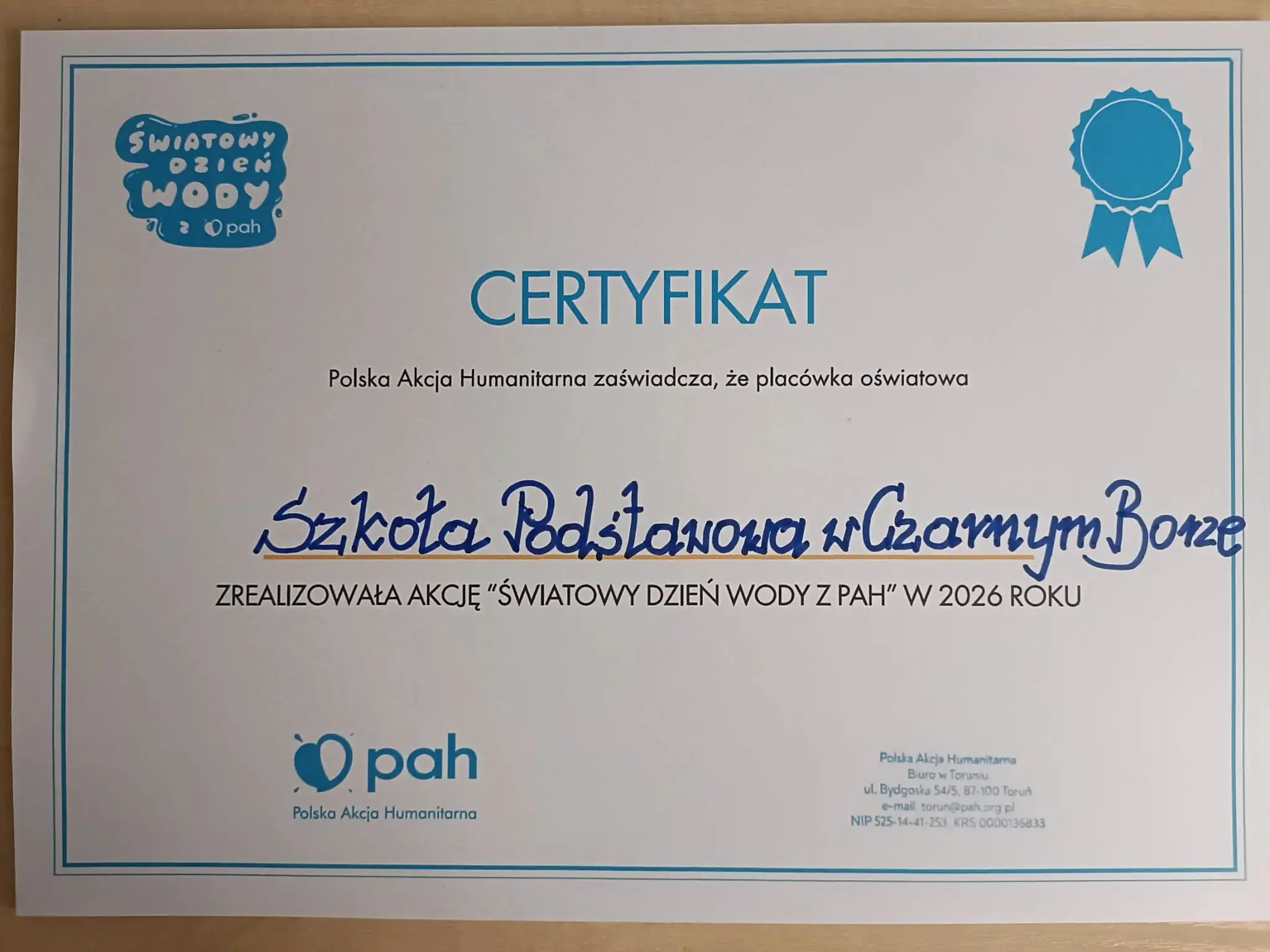 Światowy Dzień Wody z PAH – za nami pierwsza część wyzwania!