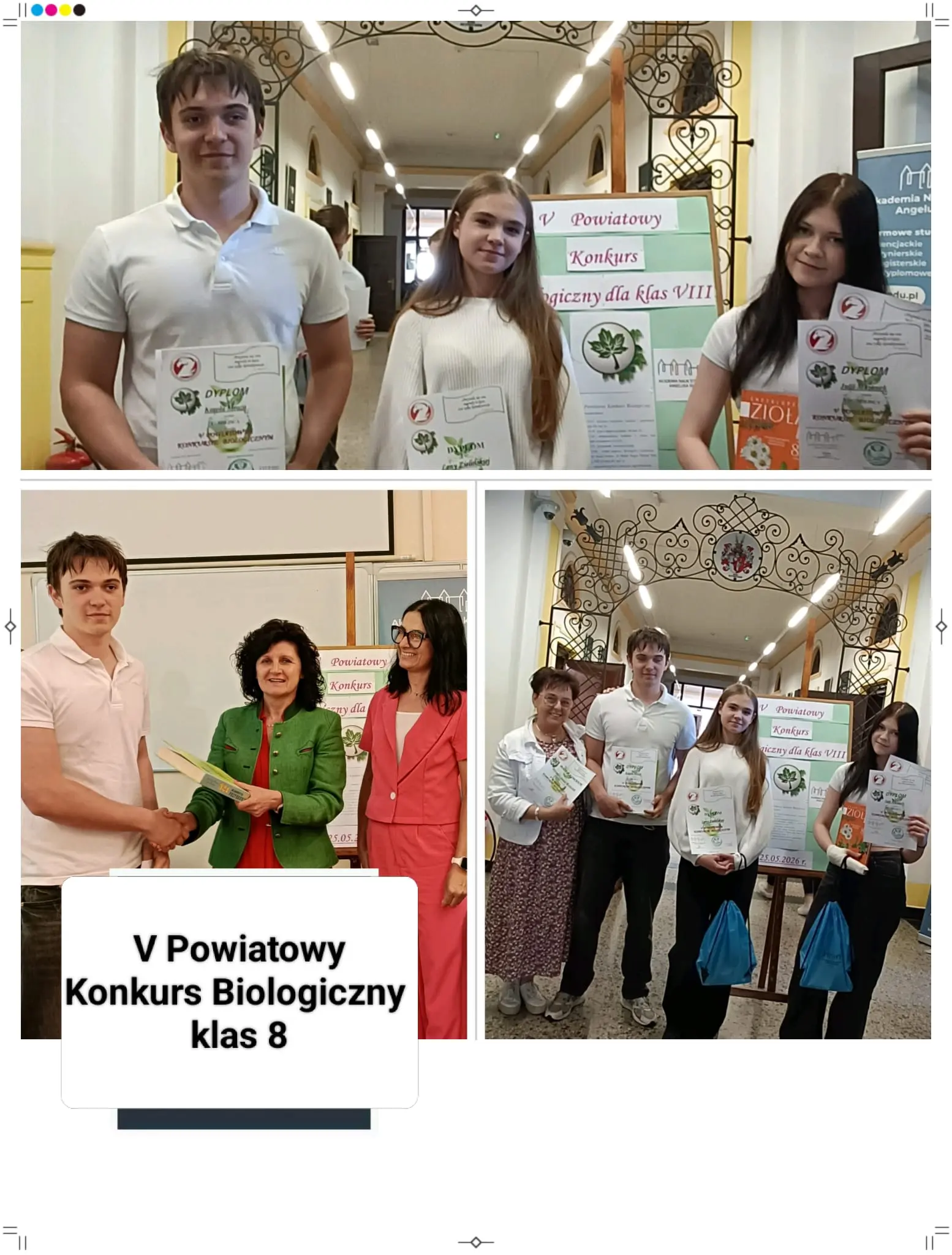 V Powiatowy Konkurs Biologiczny: Złoto dla naszej szkoły!