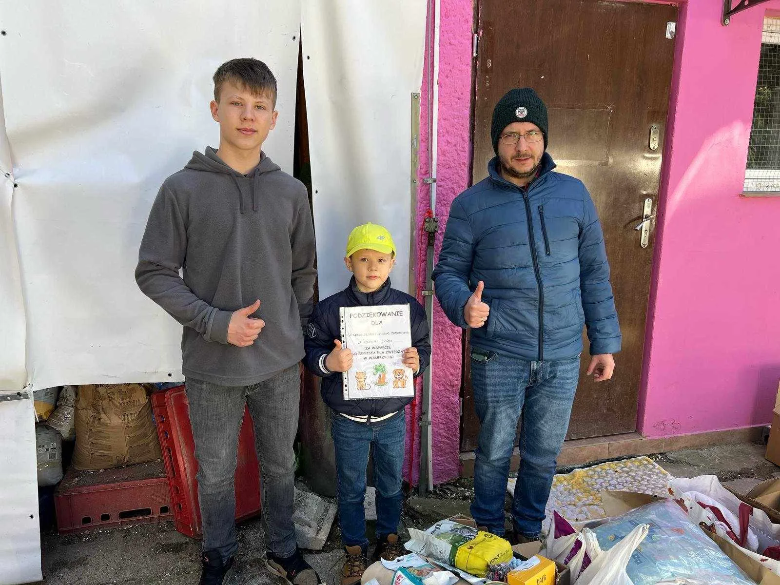 PODZIĘKOWANIA ZE SCHRONISKA