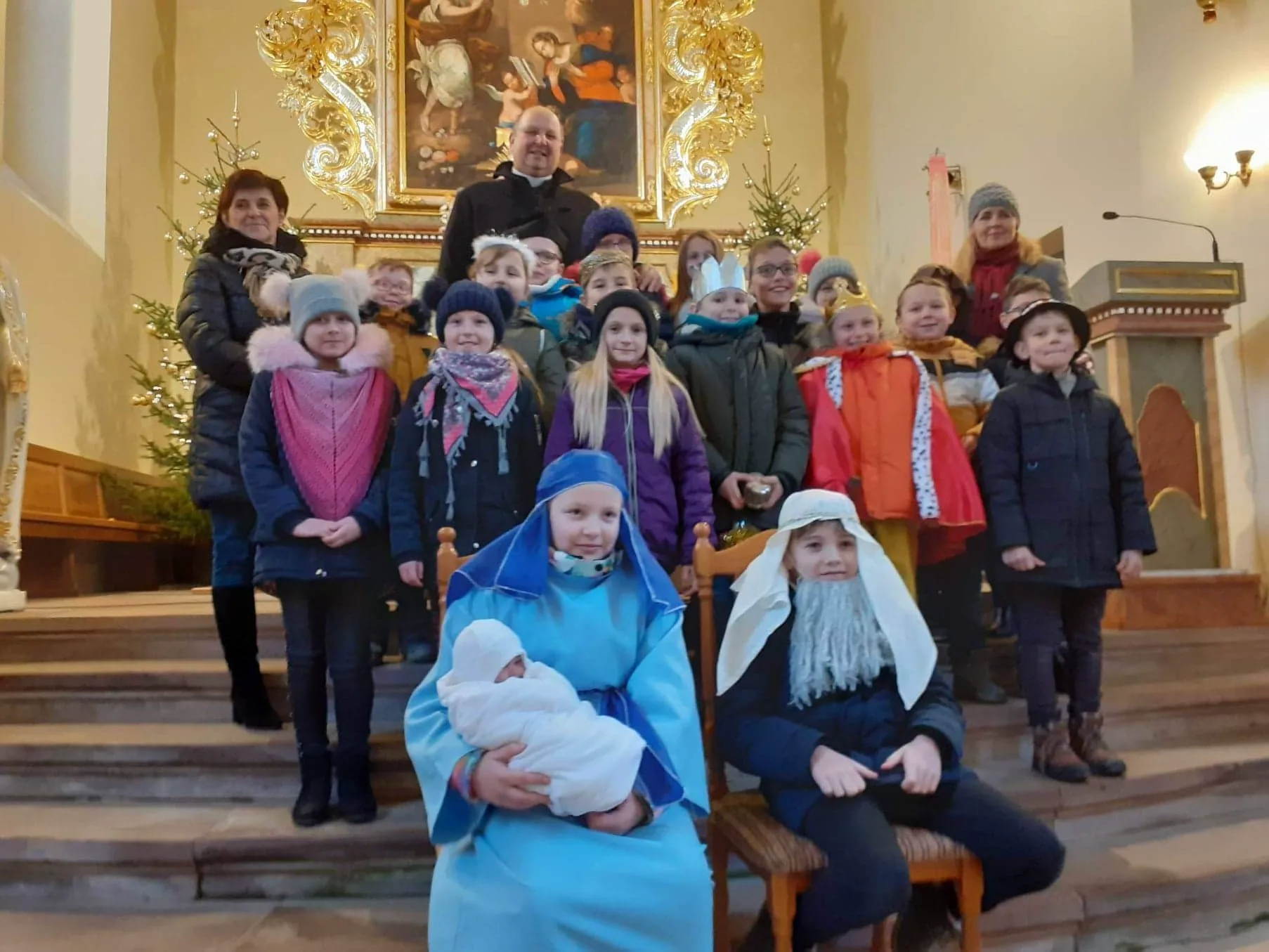 Jasełka w kościele w Witkowie