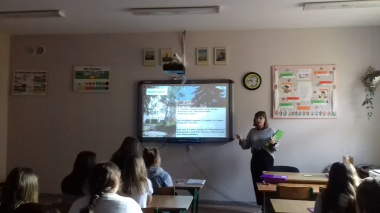 Wizyta niemieckiej studentki w Gminnym Zespole Szkolno - Przedszkolnym w Czarnym Borze