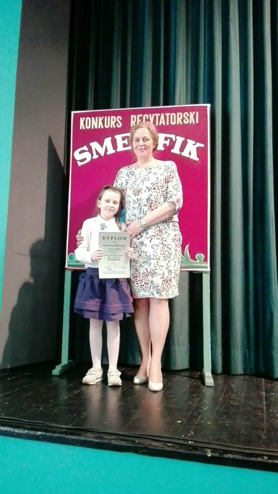 I miejsce Zuzanny Romanik w konkursie recytatorskim