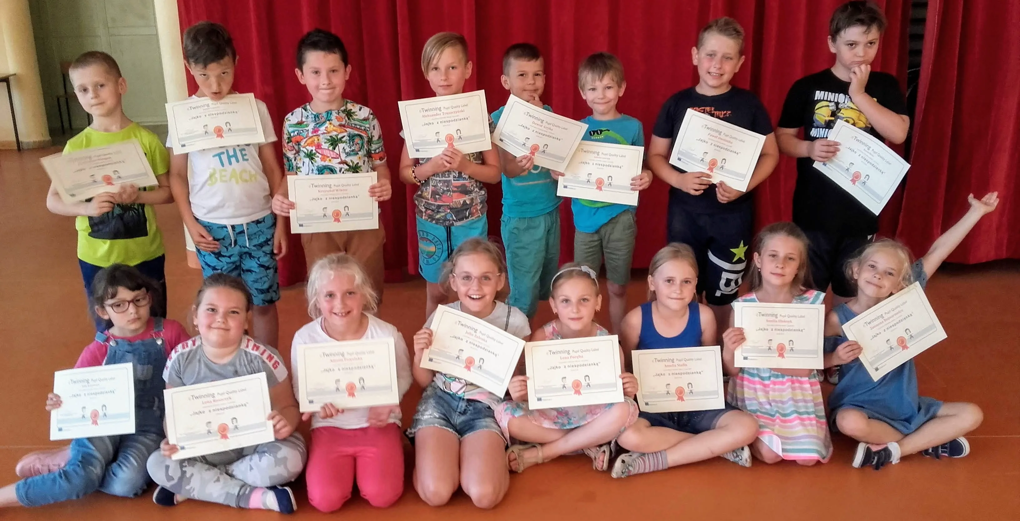 Odznaka Jakości za Ogólnopolski Projekt "Jajko z niespodzianką"