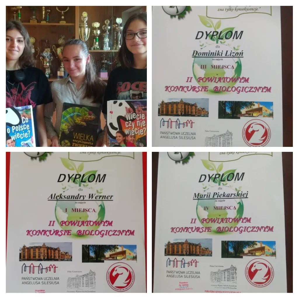 Pierwsze miejsce drużynowo i indywidualnie - biologiczny sukces!!!