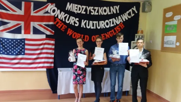 I miejsce w konkursie „The World of English”