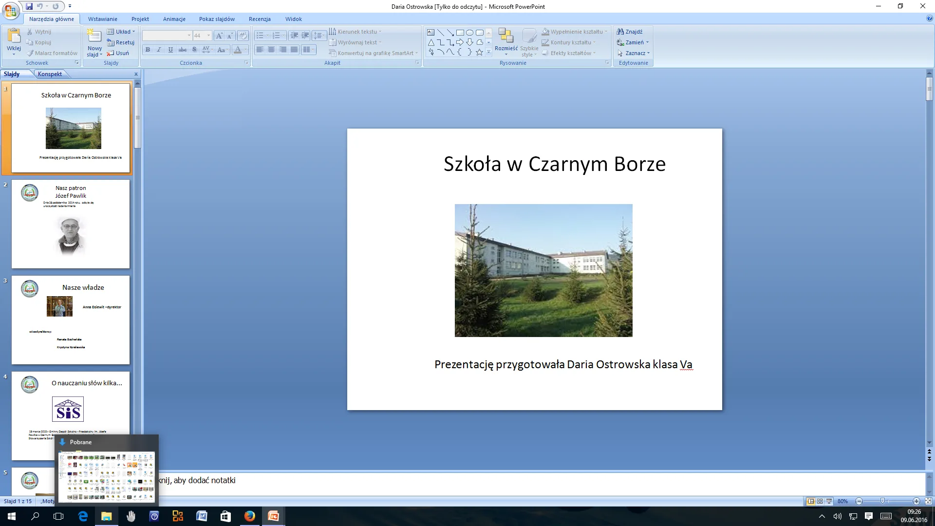 Konkurs multimedialny - „Moja Szkoła”